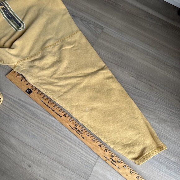 Vintage SeaWorld Force Hanes Heavyweight Comfort Sweatshirt Hoodie Yellow‎ XL - Picture 7 of 10